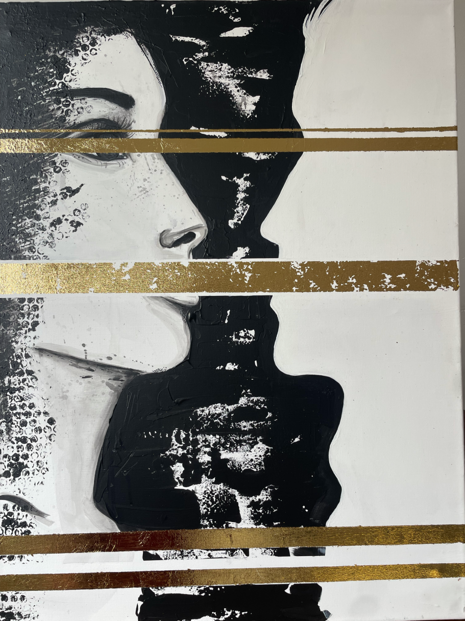 80cm x60 cm 
Acrylic on canvas
An exploration of the theme of thinking in boxes. The limits we ourselves place on our thoughts and perspec