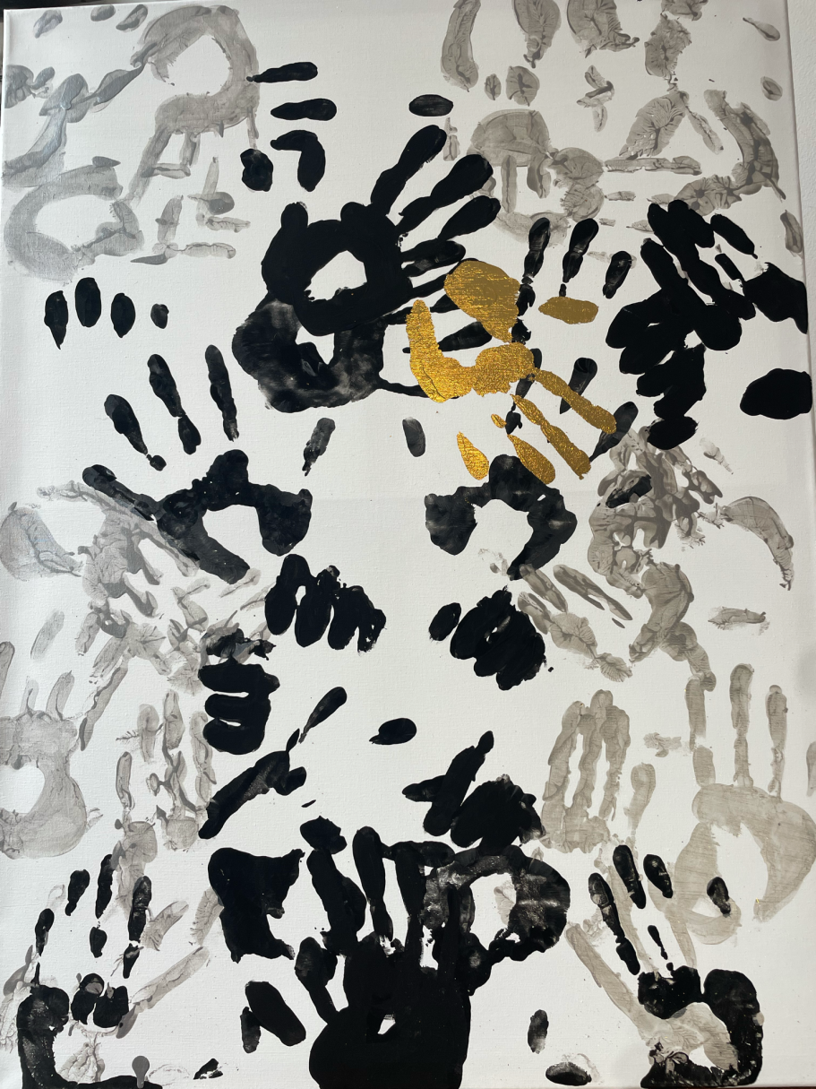 80cm x60 cm 
Acrylic on canvas
An exploration of the theme of thinking in boxes. The limits we ourselves place on our thoughts and perspec