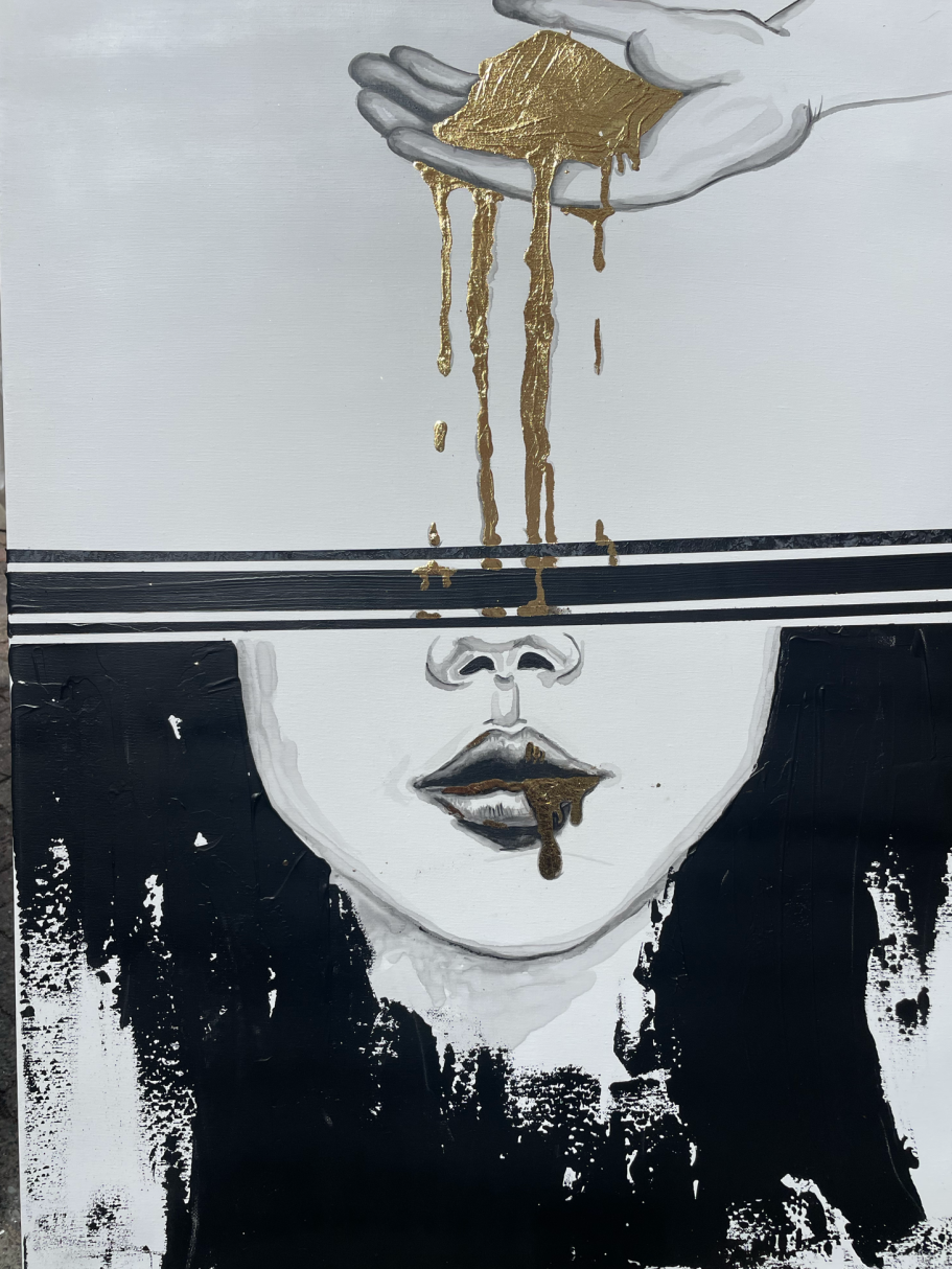 80cm x60 cm 
Acrylic on canvas
An exploration of the theme of thinking in boxes. The limits we ourselves place on our thoughts and perspec